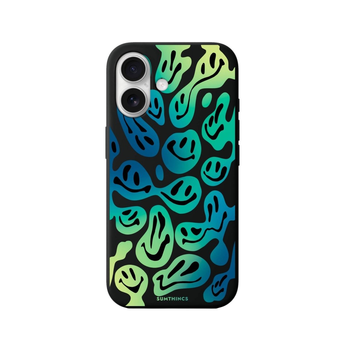 iPhone 16 Smiley Premium Telefon Kılıfı Siyah - SUMTHINCS