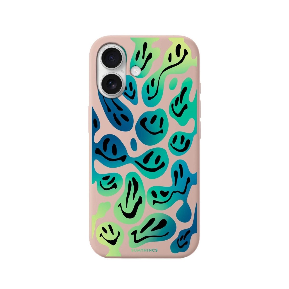 iPhone 16 Smiley Premium Telefon Kılıfı Bej - SUMTHINCS