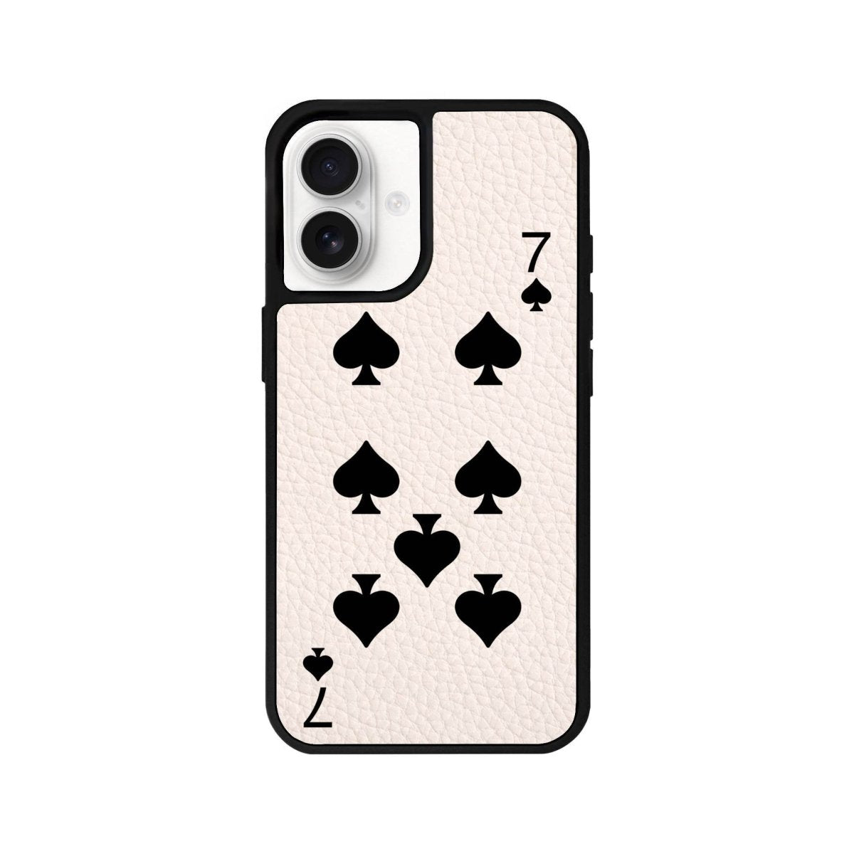 iPhone 16 Spade7 Leather Vegan Deri Telefon Kılıfı Bej - SUMTHINCS