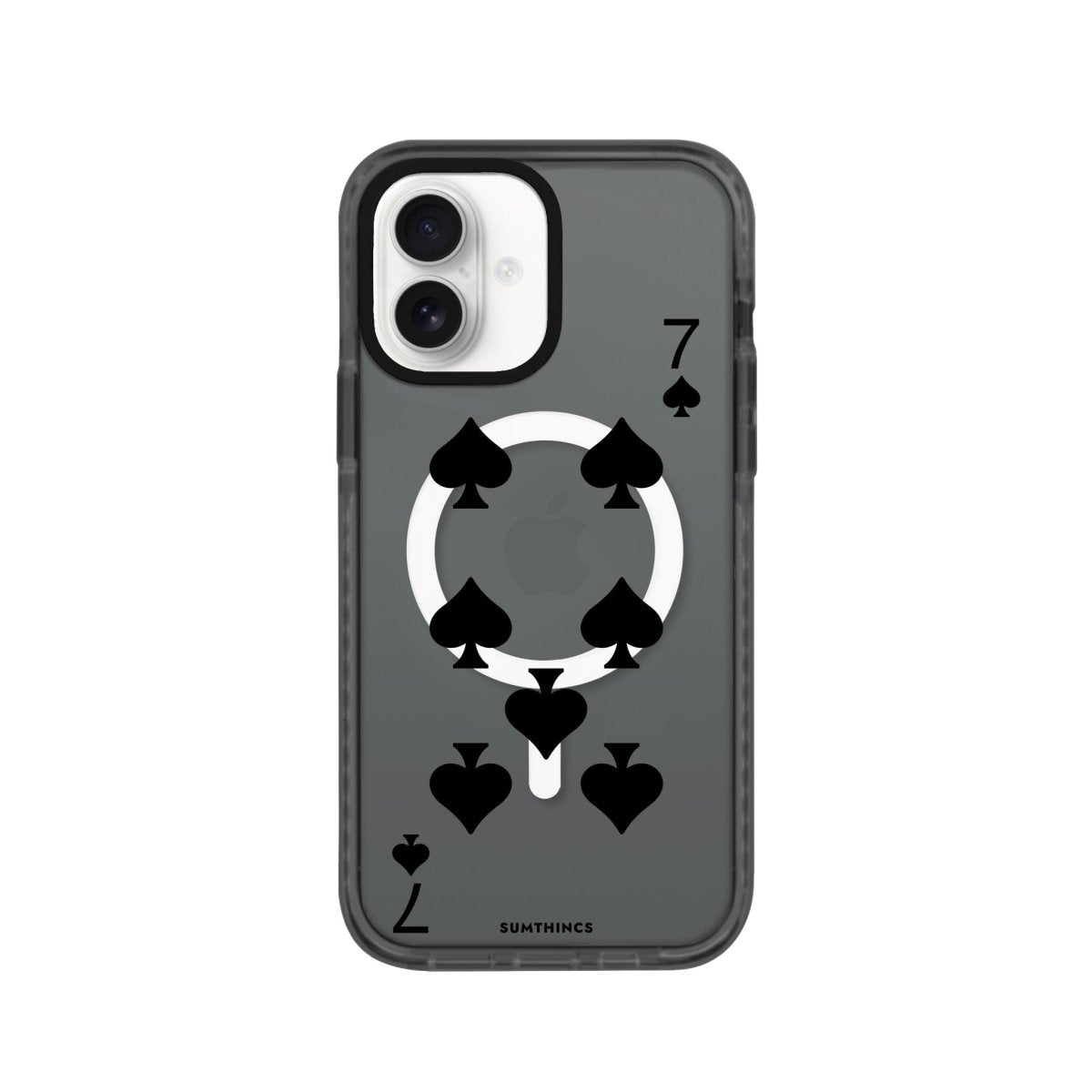 iPhone 16 Spade7 Magsafe Procase Şeffaf Telefon Kılıfı Antrasit - SUMTHINCS