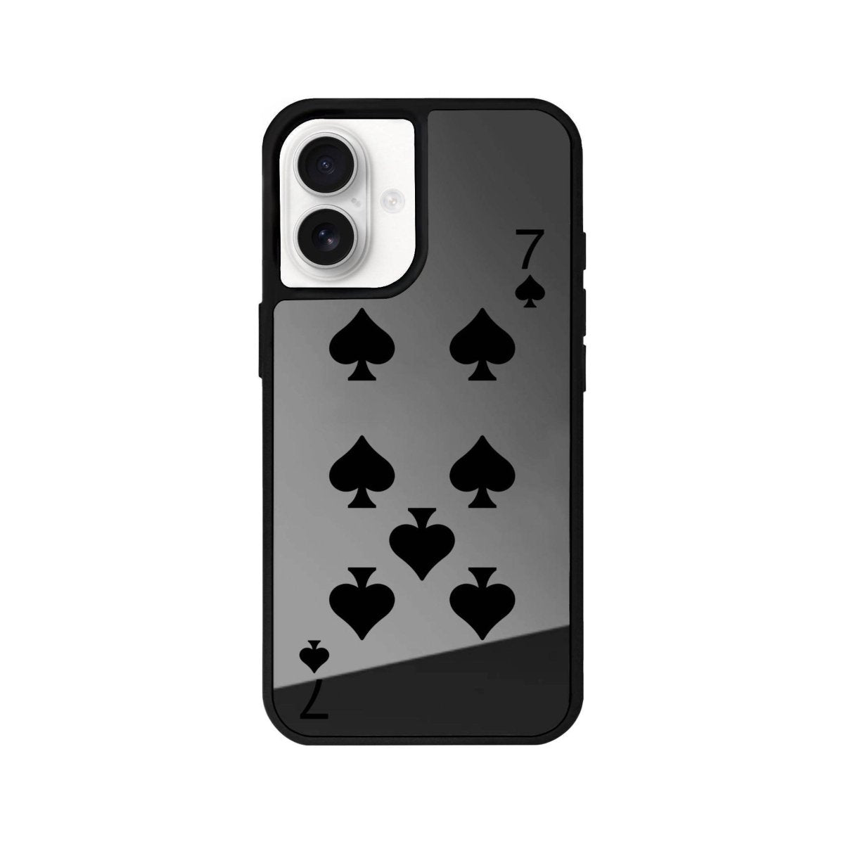 iPhone 16 Spade7 Mirror Aynalı Telefon Kılıfı Antrasit - SUMTHINCS