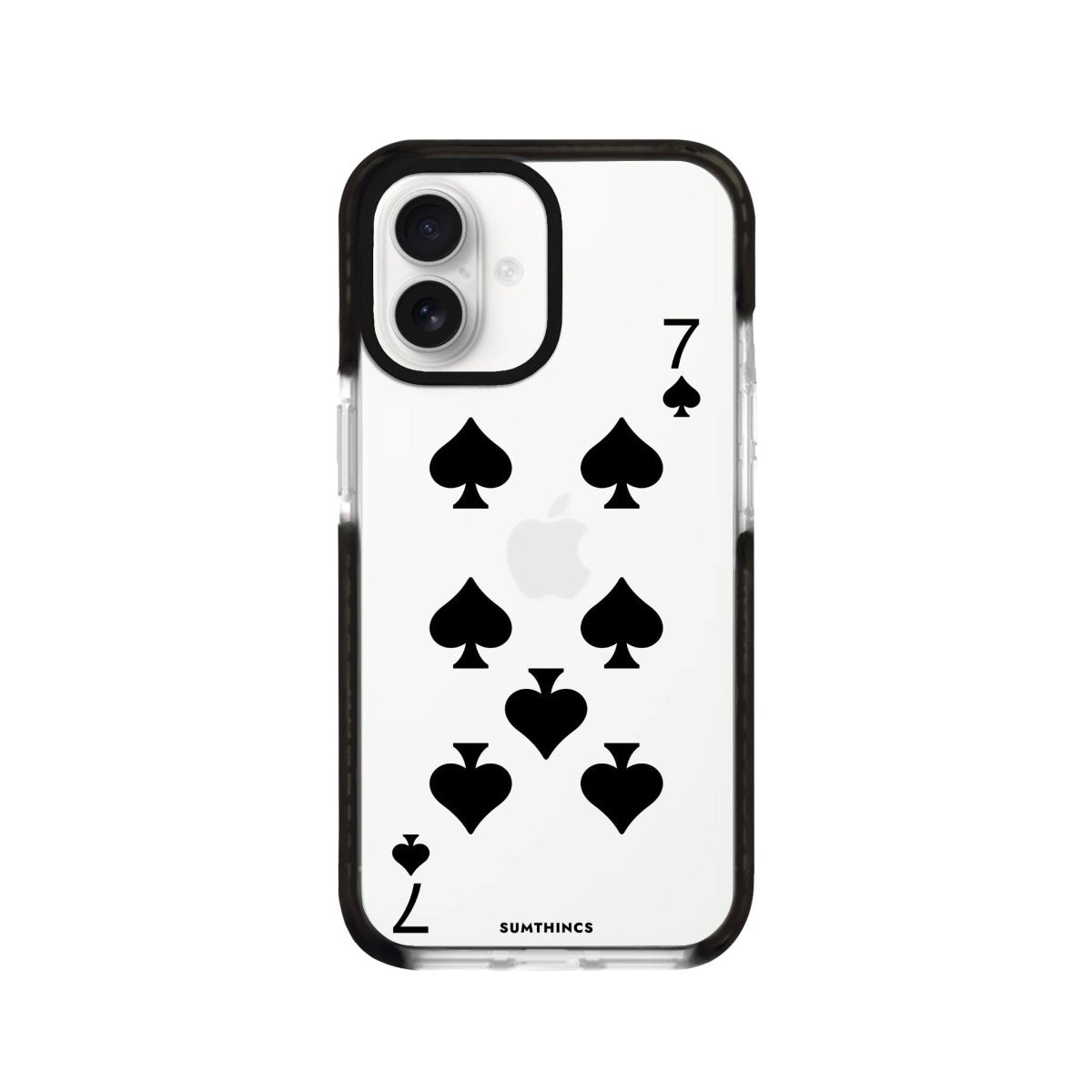 iPhone 16 Spade7 Procase Şeffaf Telefon Kılıfı Siyah Şeffaf - SUMTHINCS