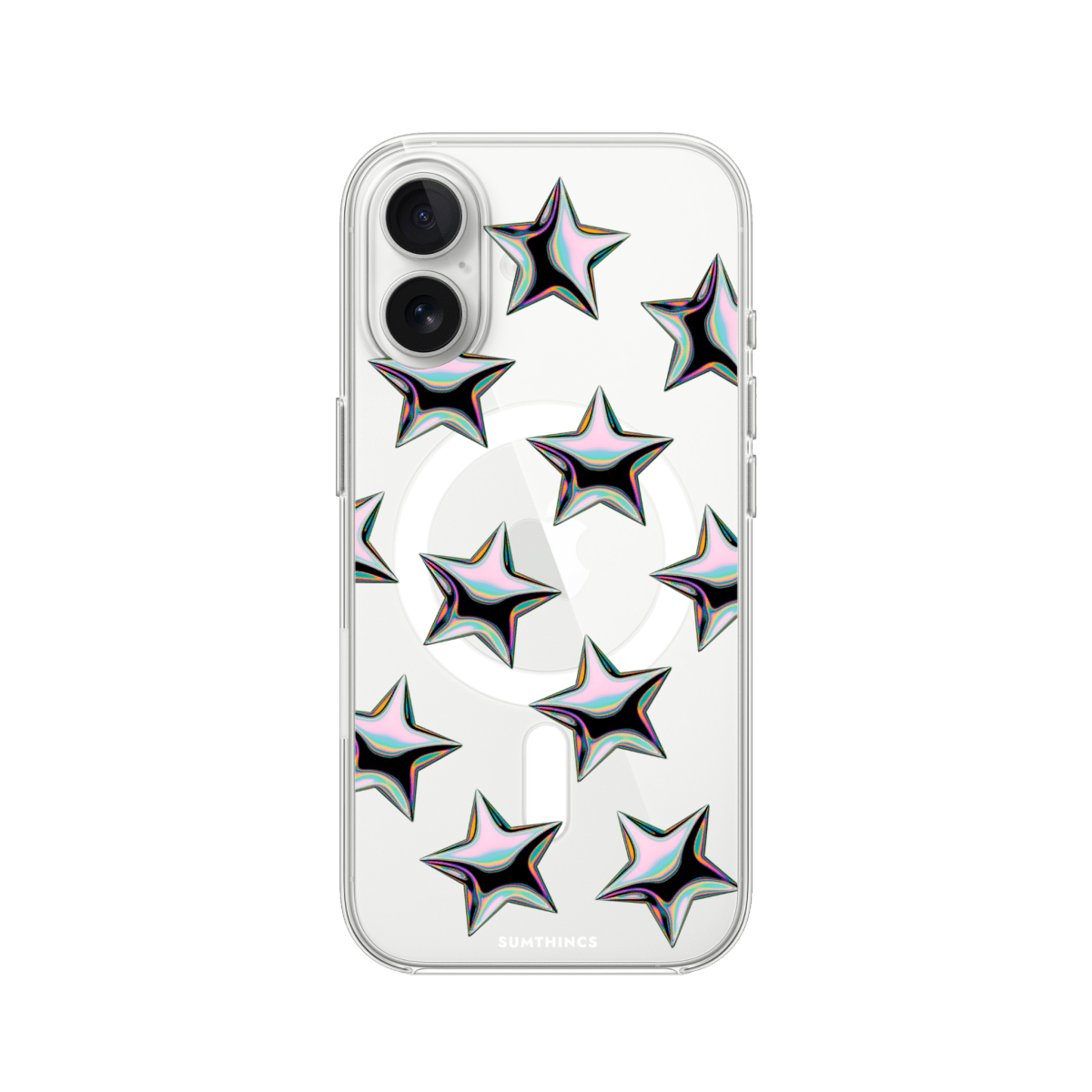 iPhone 16 Stars Clear Magsafe Şeffaf Telefon Kılıfı - SUMTHINCS