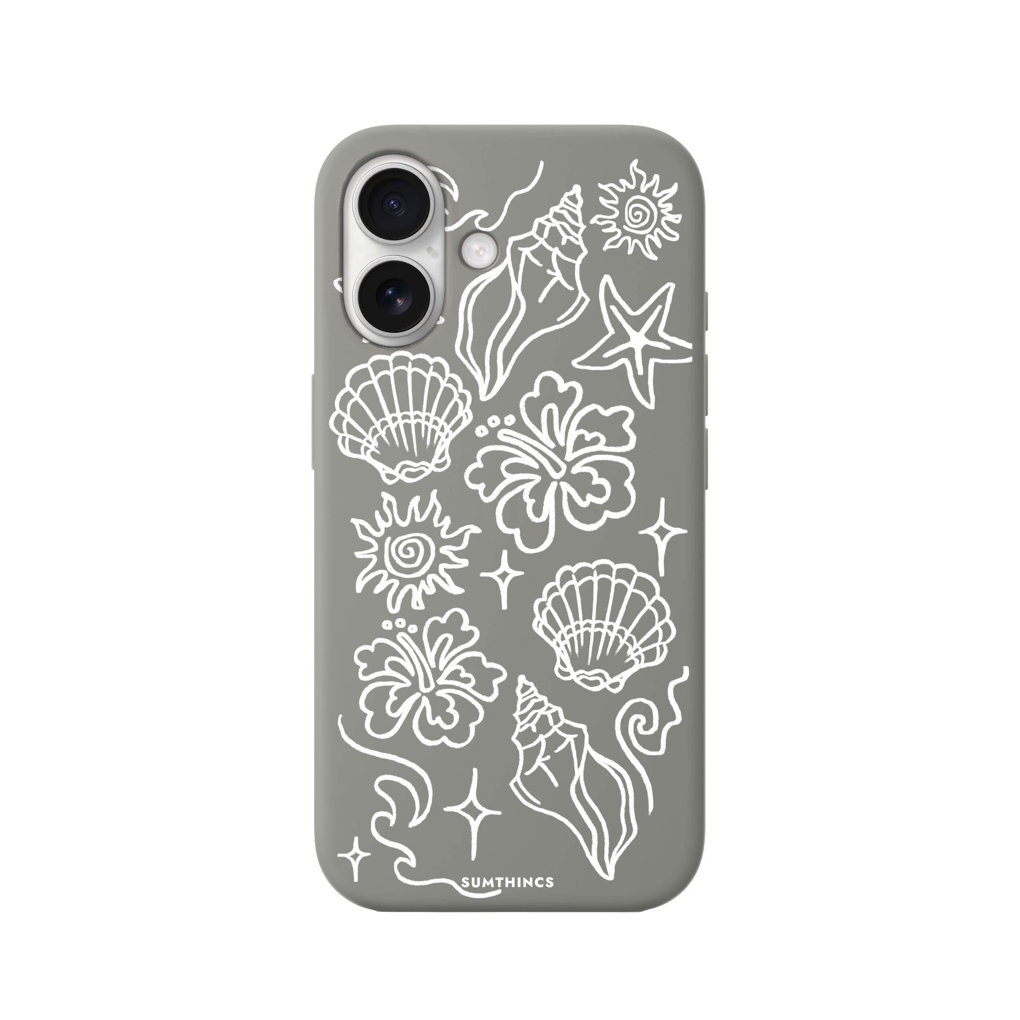iPhone 16 Summer Sketch Premium Telefon Kılıfı - SUMTHINCS