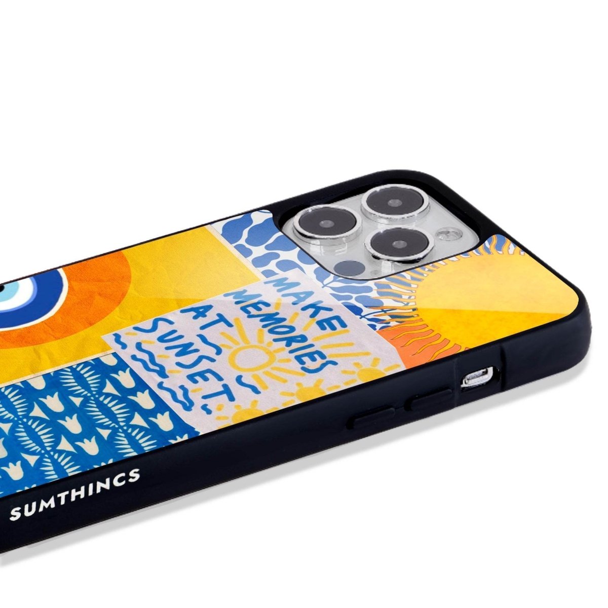 iPhone 16 Sunset Collage Glossy Cam Telefon Kılıfı - SUMTHINCS