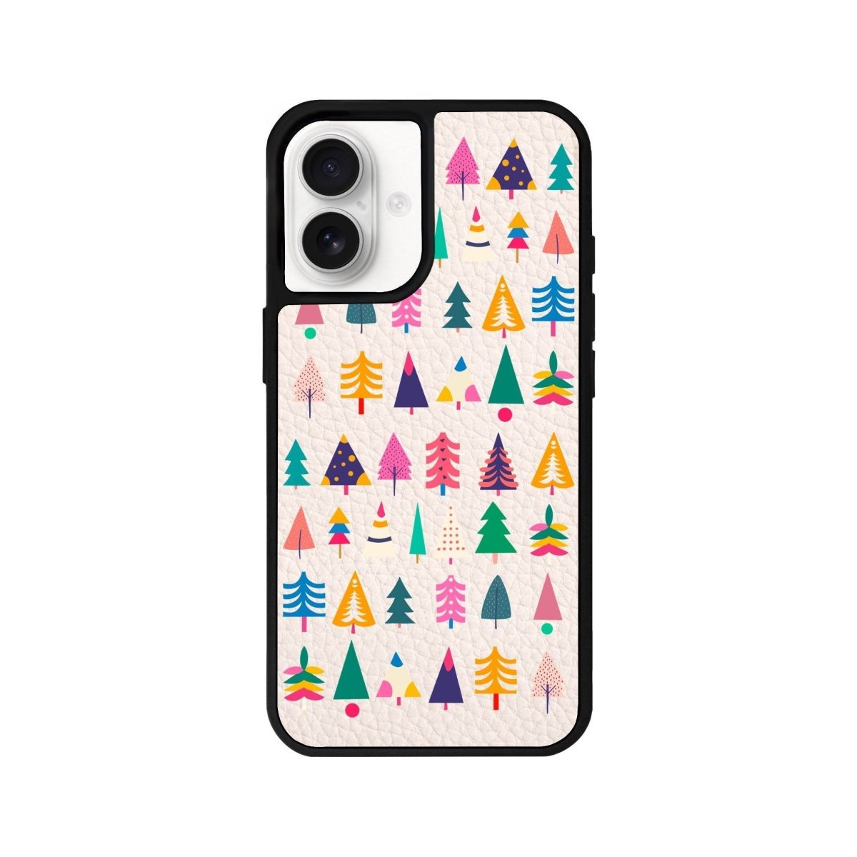 iPhone 16 Tiny Forest Leather Vegan Deri Telefon Kılıfı Bej - SUMTHINCS