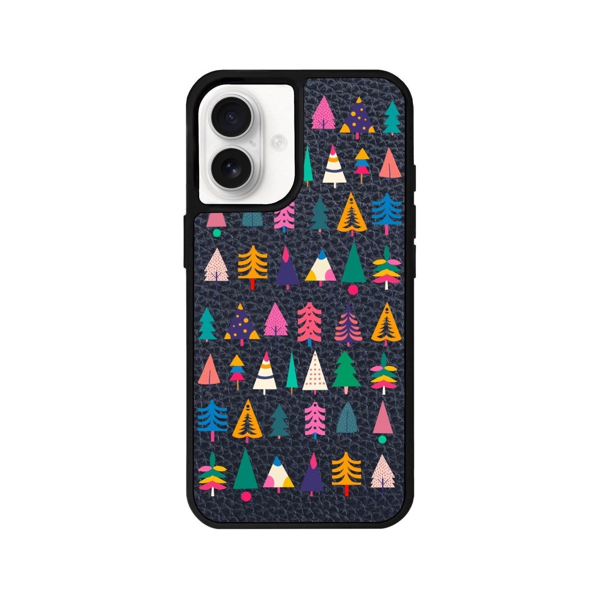 iPhone 16 Tiny Forest Leather Vegan Deri Telefon Kılıfı Pasifik Mavi - SUMTHINCS