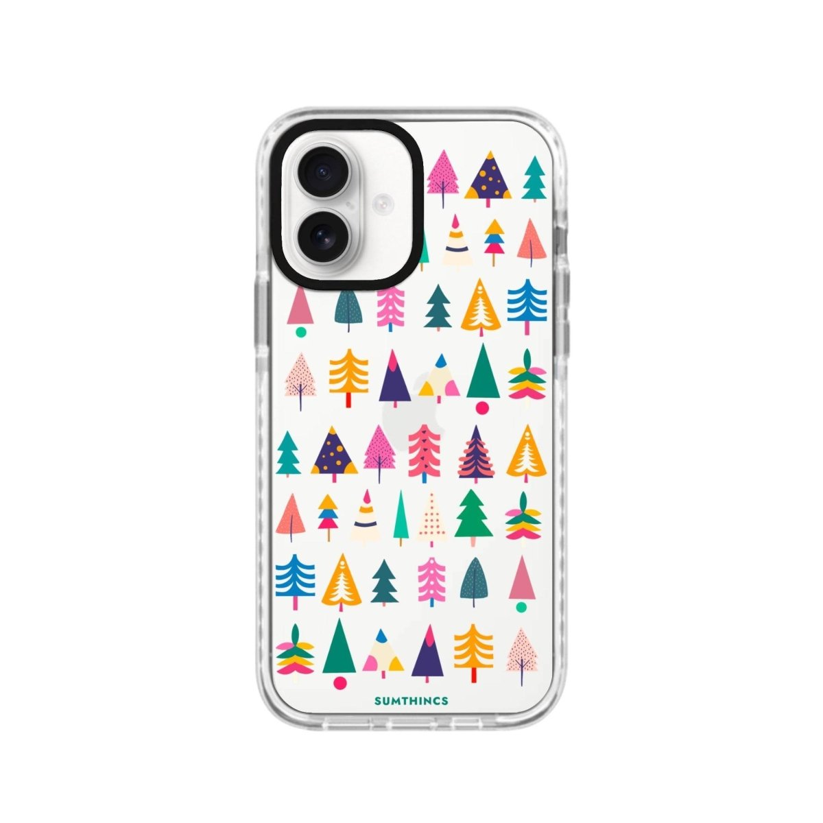iPhone 16 Tiny Forest Procase Şeffaf Telefon Kılıfı Beyaz Şeffaf - SUMTHINCS