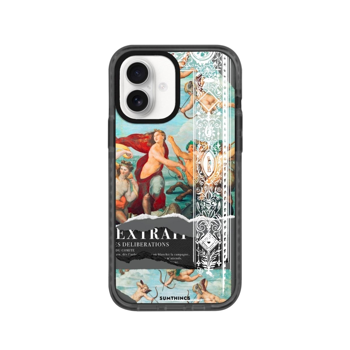 iPhone 16 Triumph of Galatea Procase Şeffaf Telefon Kılıfı Antrasit - SUMTHINCS