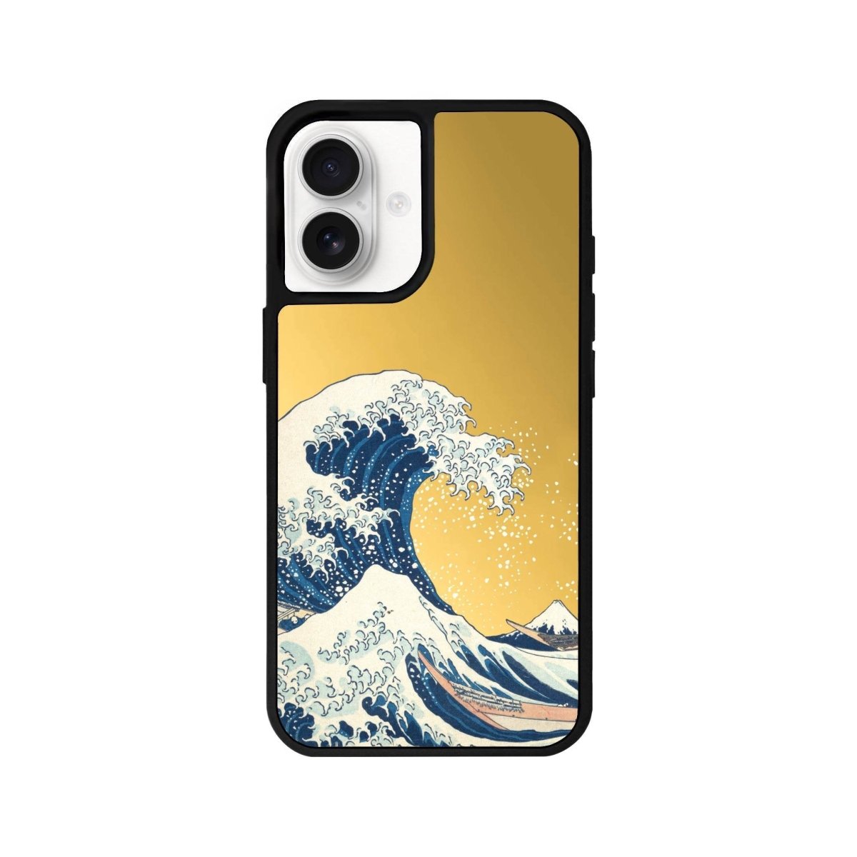 iPhone 16 Waves Mirror Aynalı Telefon Kılıfı Altın - SUMTHINCS