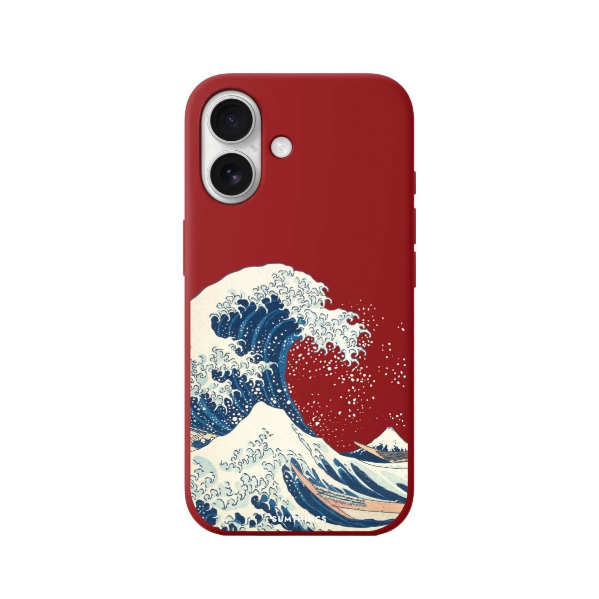 iPhone 16 Waves Premium Telefon Kılıfı Kırmızı - SUMTHINCS