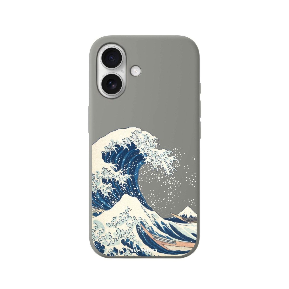 iPhone 16 Waves Premium Telefon Kılıfı Gri - SUMTHINCS