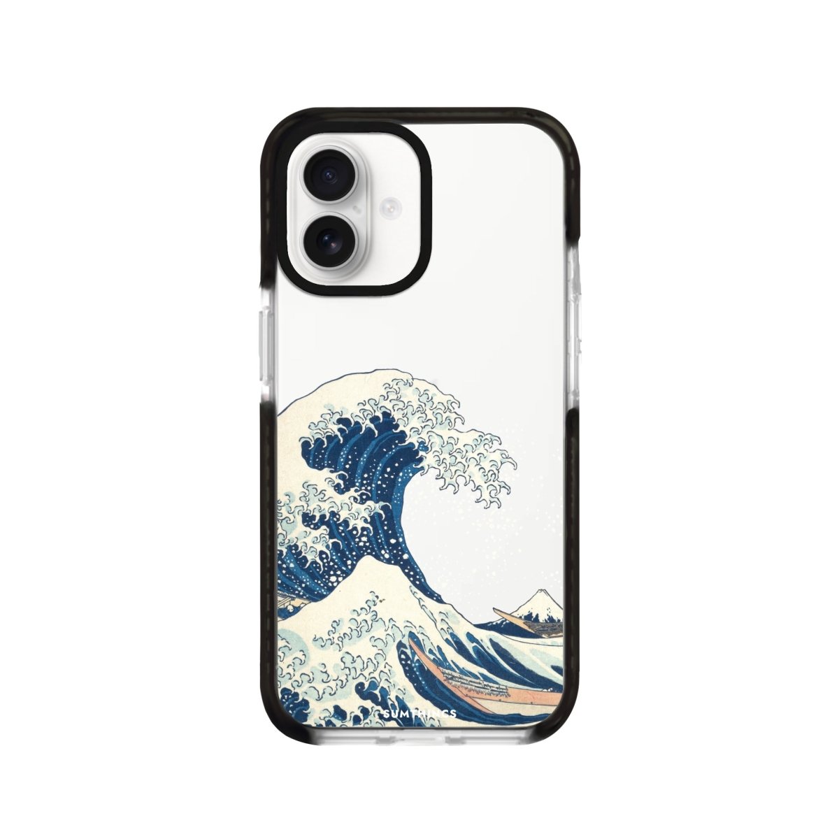iPhone 16 Waves Procase Şeffaf Telefon Kılıfı Siyah Şeffaf - SUMTHINCS