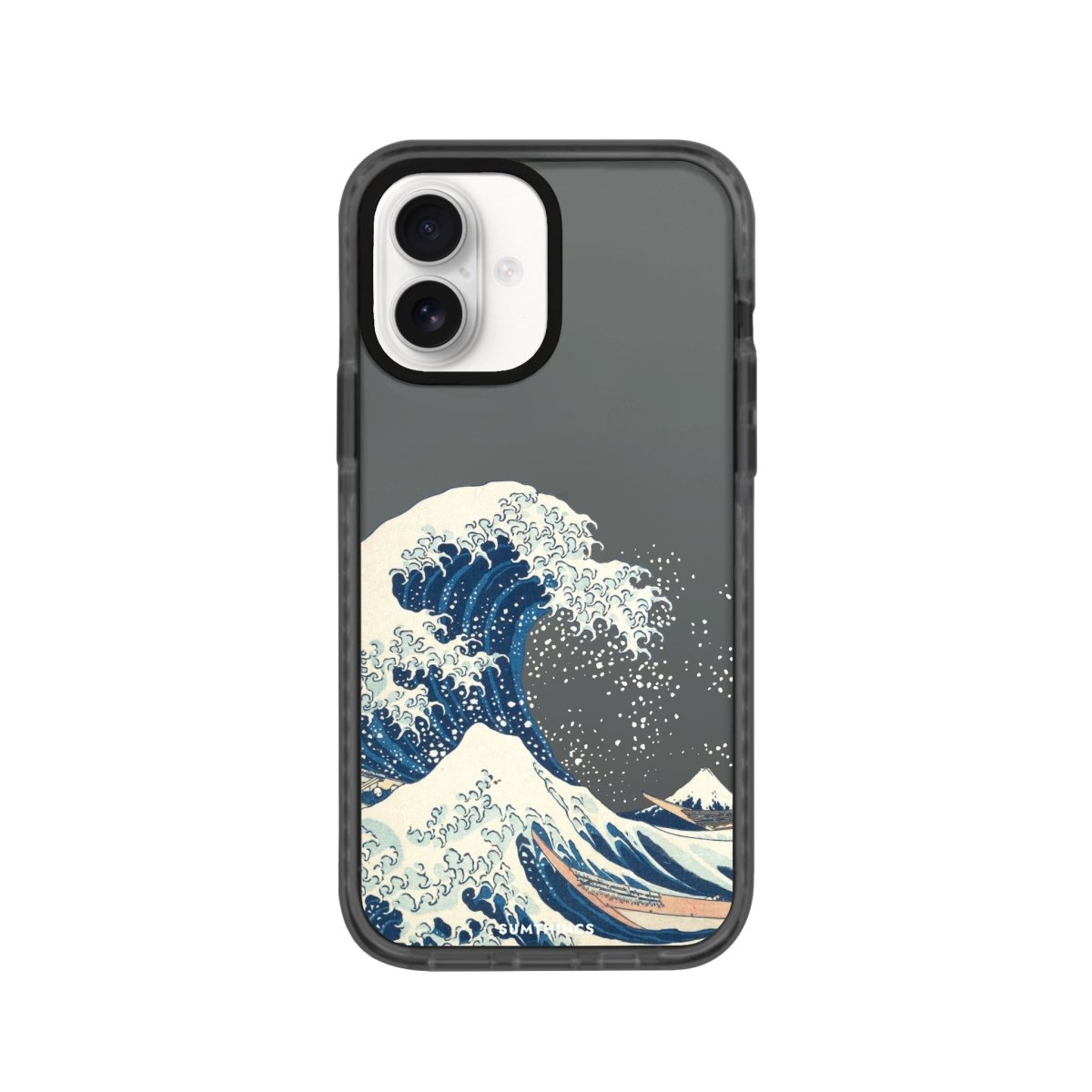 iPhone 16 Waves Procase Şeffaf Telefon Kılıfı Antrasit - SUMTHINCS