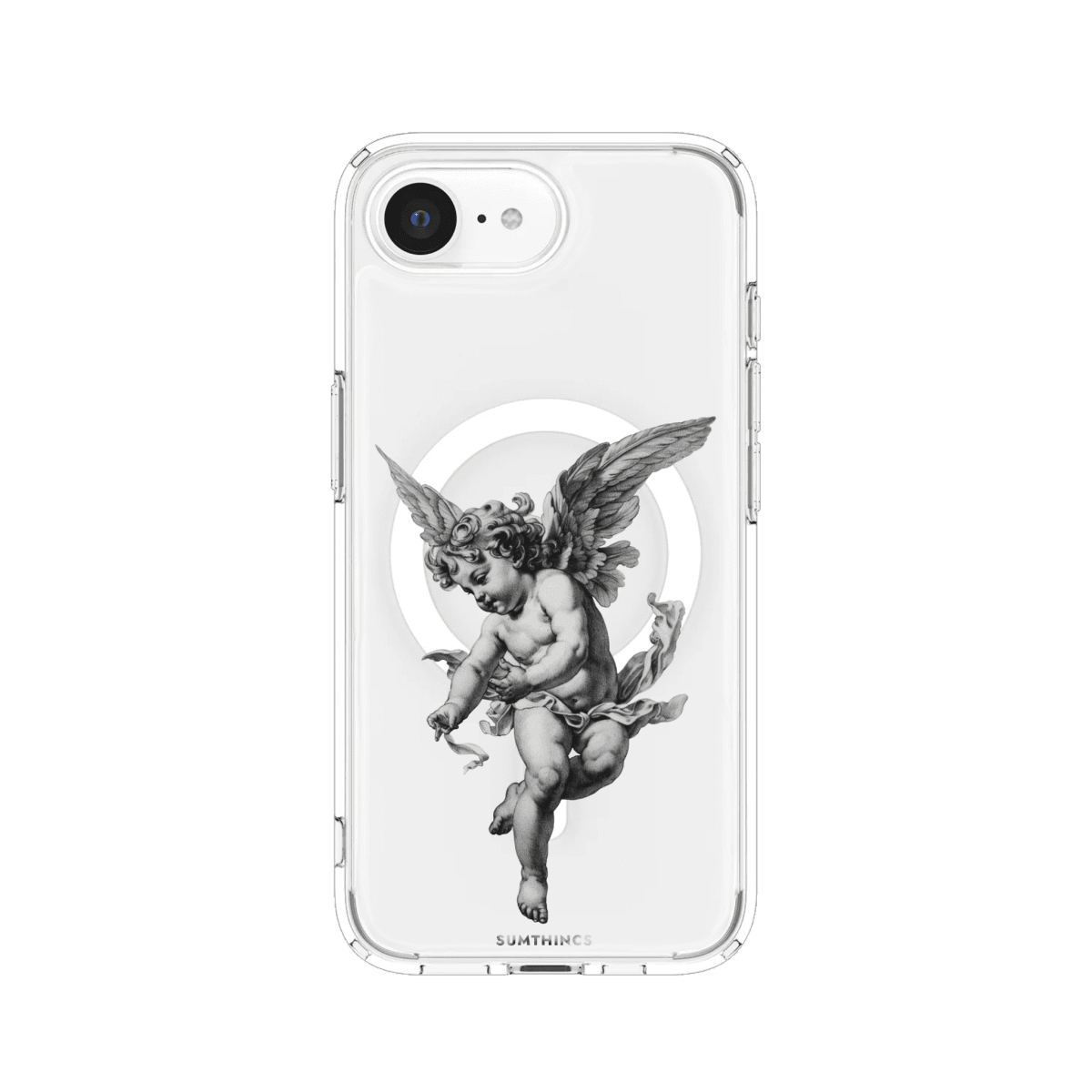 iPhone 16E Angel Clear Magsafe Telefon Kılıfı - Sumthincs