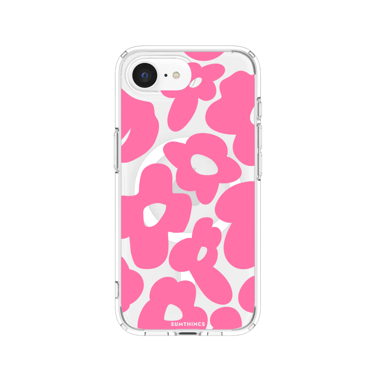 iPhone 16E Daisy Pop Clear Magsafe Telefon Kılıfı - SUMTHINCS