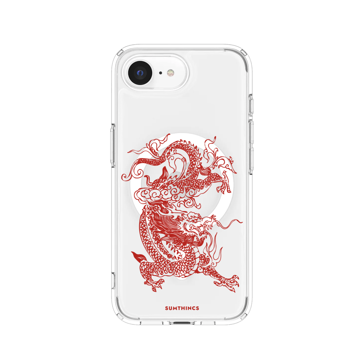 iPhone 16E Dragon Clear Magsafe Şeffaf Telefon Kılıfı - SUMTHINCS