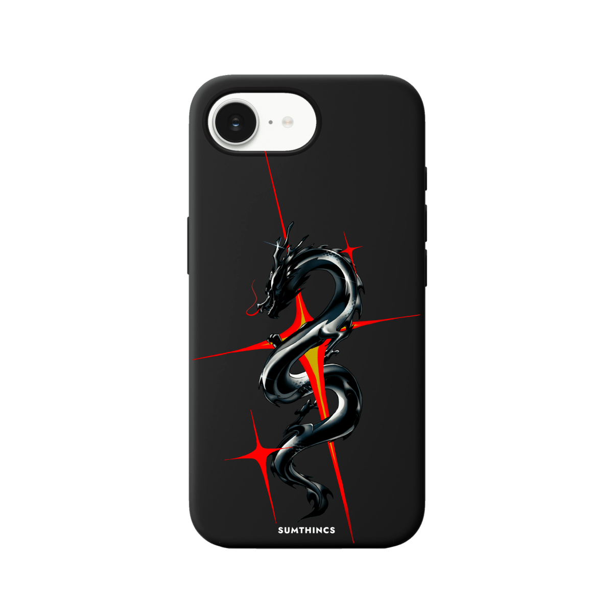 iPhone 16E Dragonflare Premium Telefon Kılıfı Siyah - SUMTHINCS