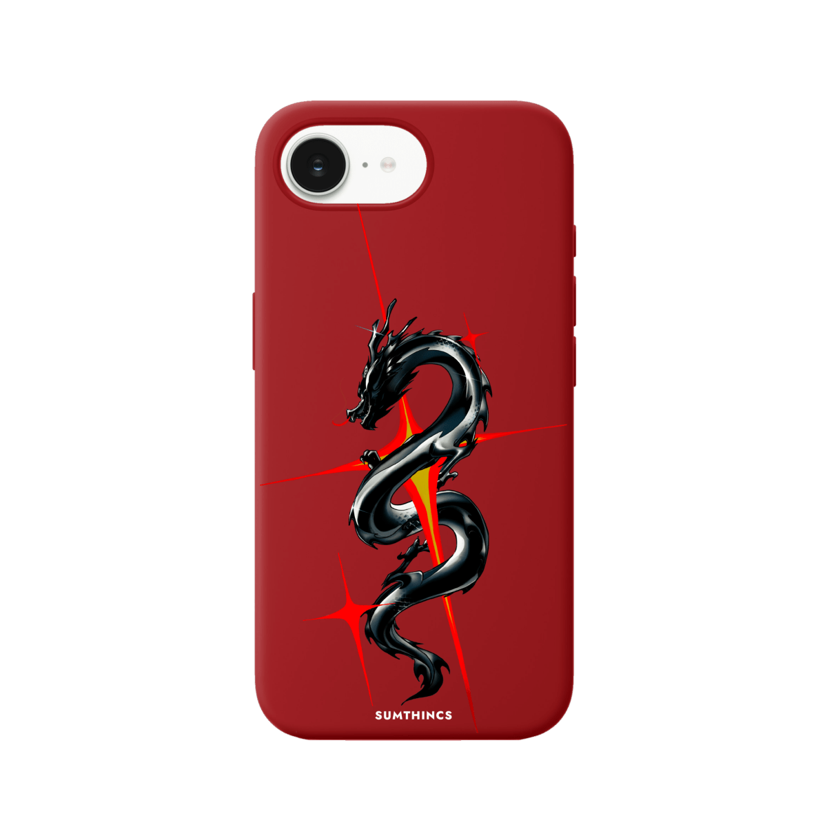 iPhone 16E Dragonflare Premium Telefon Kılıfı Kırmızı - SUMTHINCS