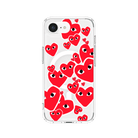 iPhone 16E Hearts Clear Magsafe Şeffaf Telefon Kılıfı - SUMTHINCS