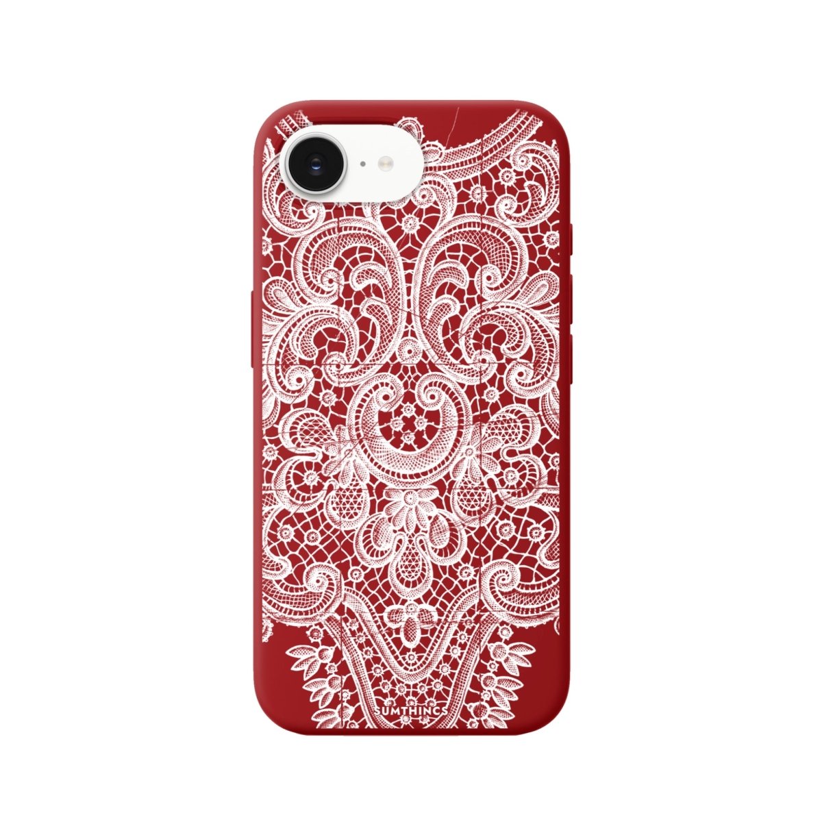 iPhone 16E Lacework Premium Telefon Kılıfı Kırmızı - SUMTHINCS