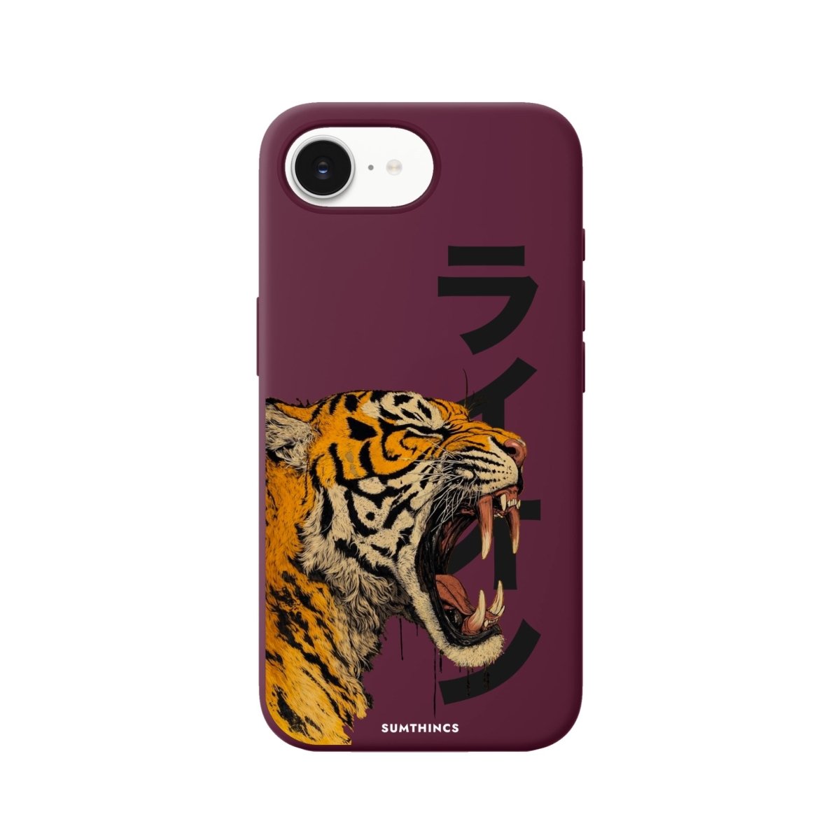 iPhone 16E Lion Premium Telefon Kılıfı Bordo - Sumthincs