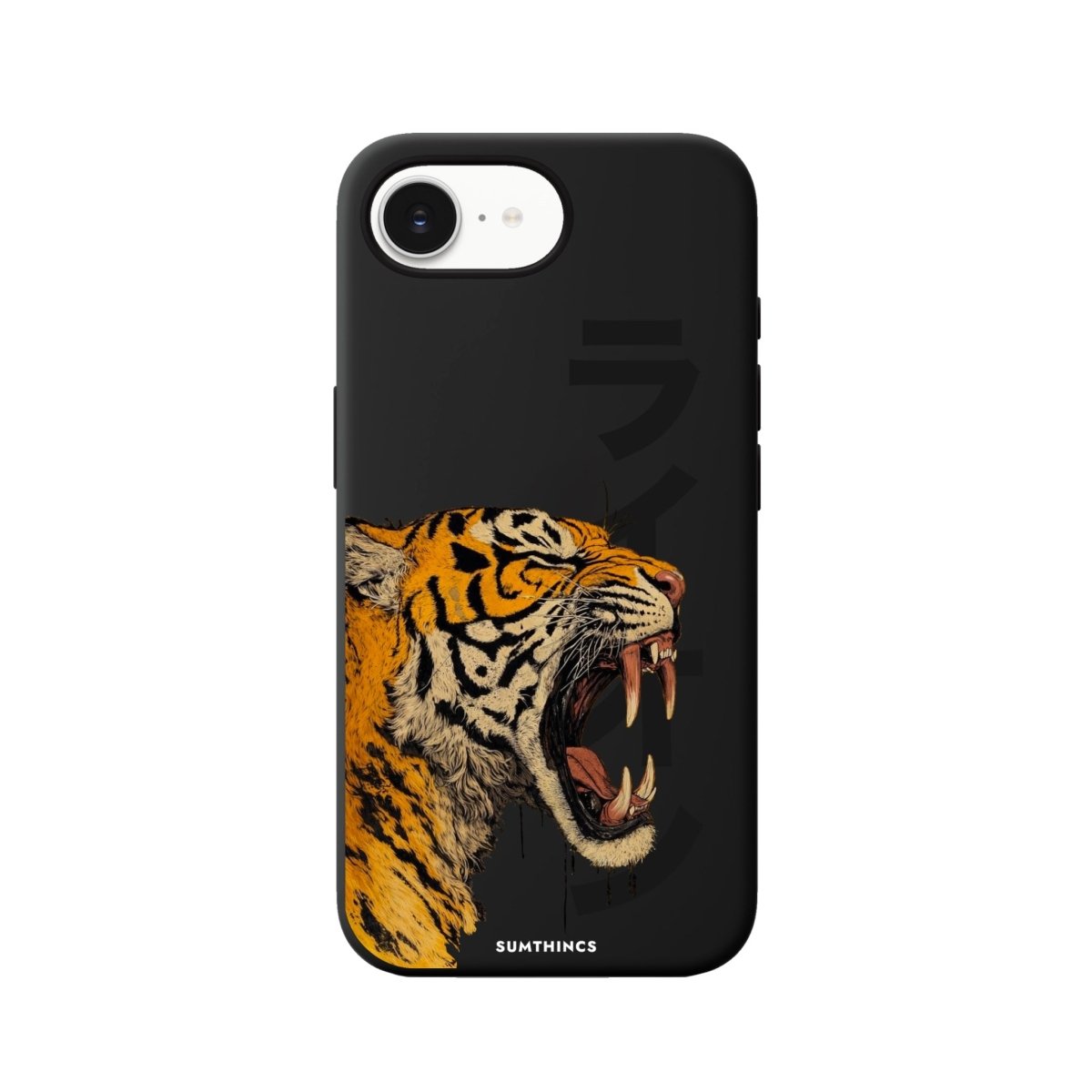 iPhone 16E Lion Premium Telefon Kılıfı Siyah - Sumthincs