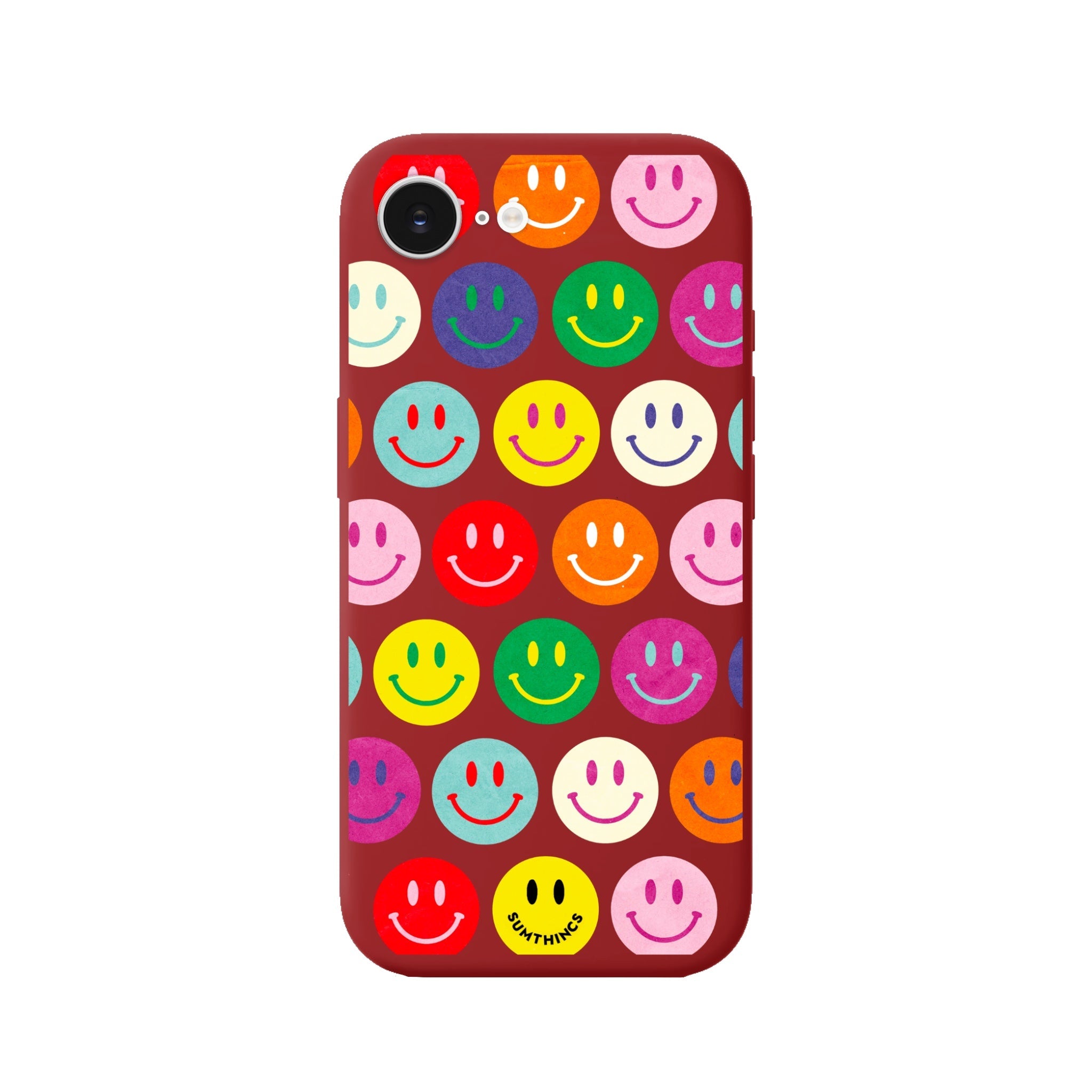 iPhone 16E Miles of Smiles Premium Telefon Kılıfı Kırmızı - SUMTHINCS