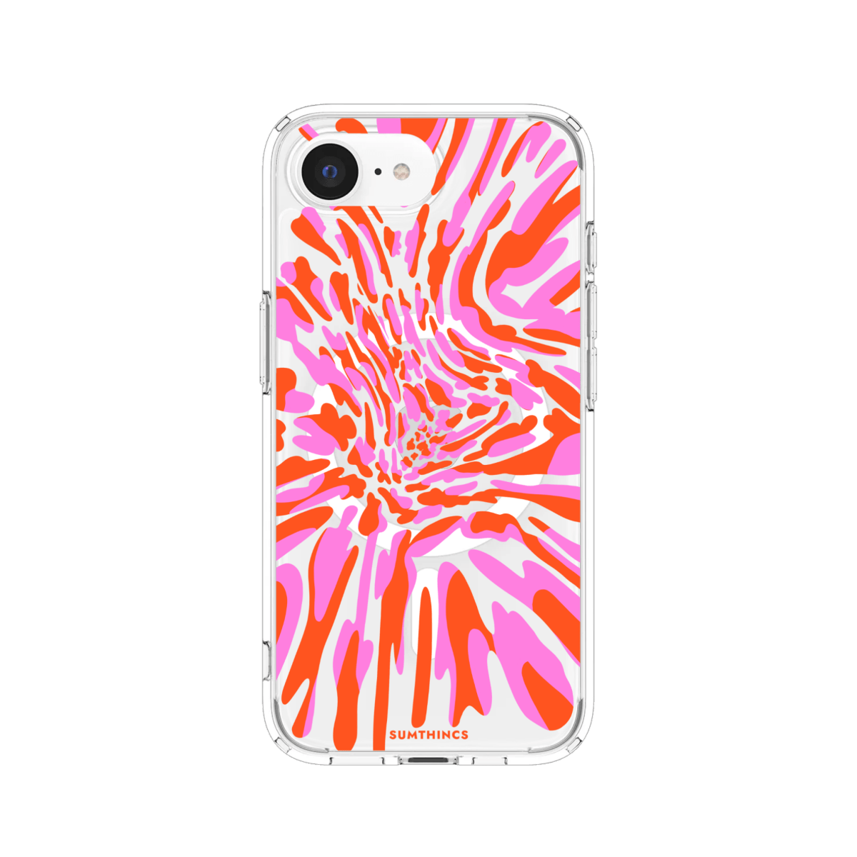 iPhone 16E Neon Dreams Clear Magsafe Şeffaf Telefon Kılıfı - SUMTHINCS