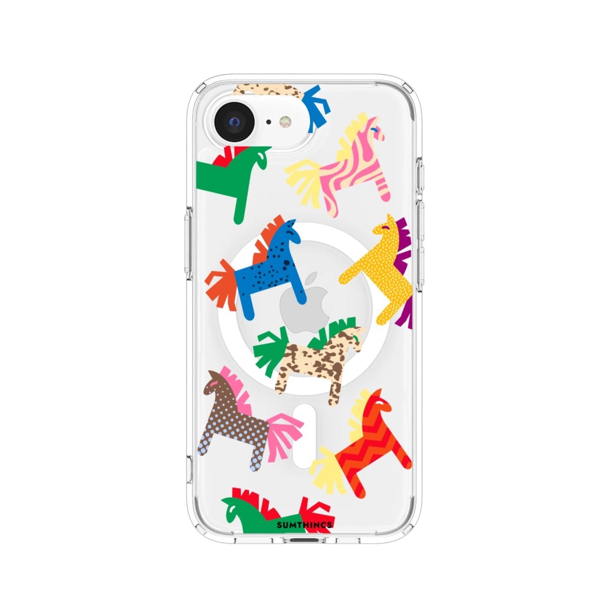 iPhone 16E Ponies Clear Magsafe Telefon Kılıfı - SUMTHINCS