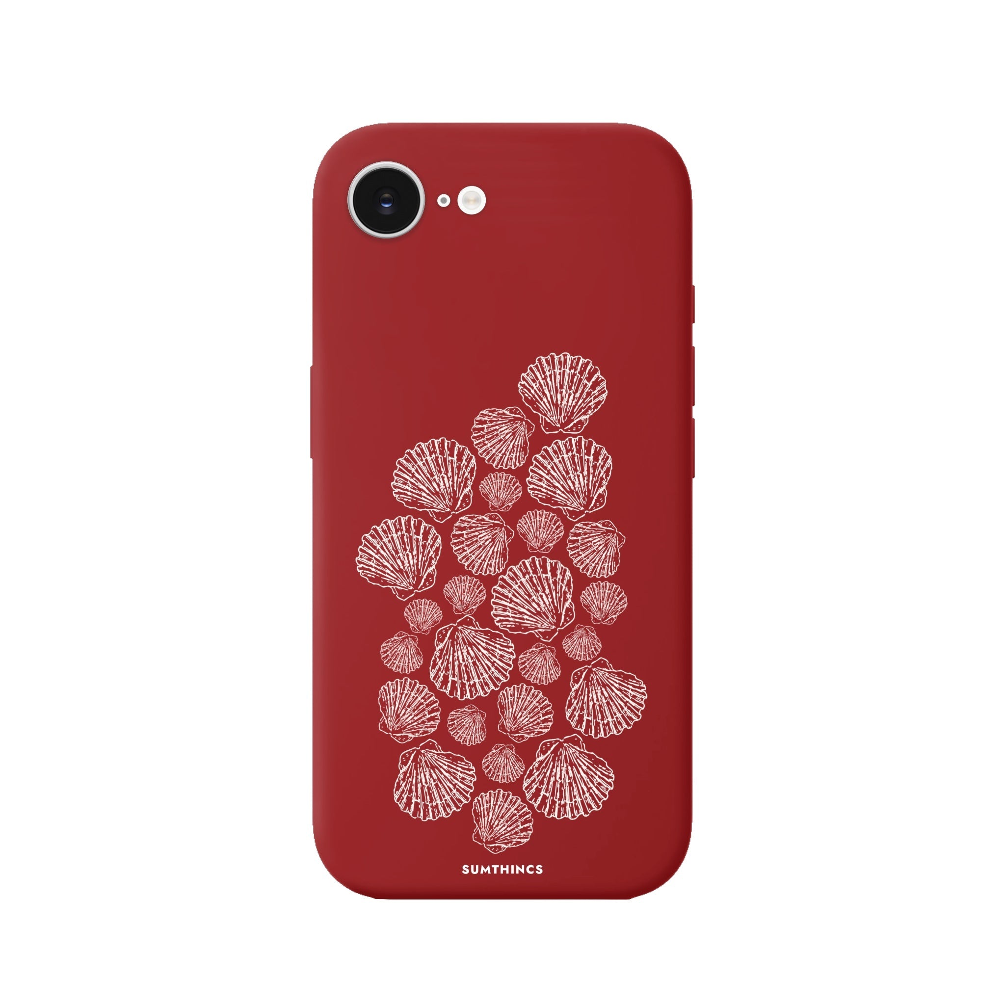 iPhone 16E Shell Print Premium Telefon Kılıfı Kırmızı - SUMTHINCS