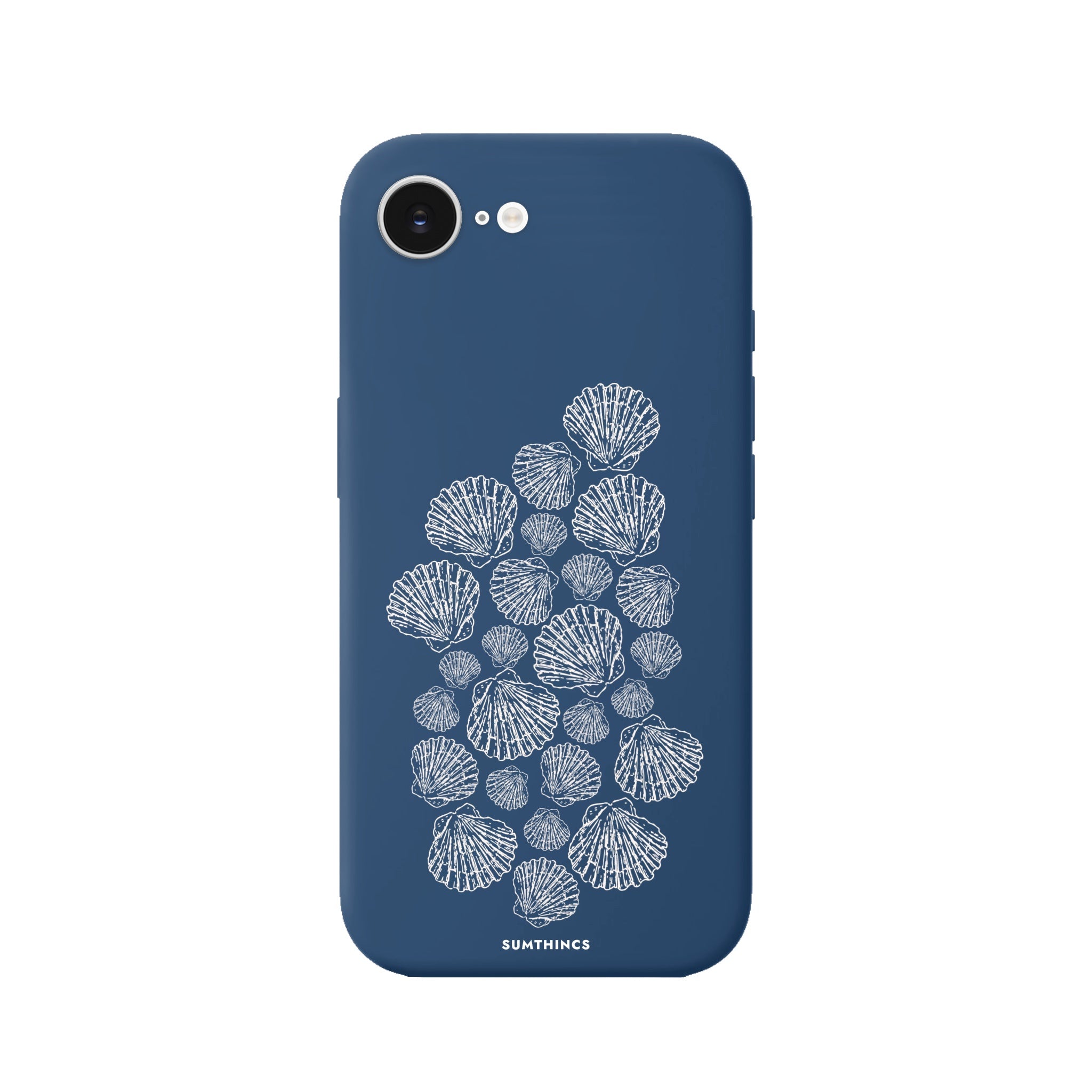 iPhone 16E Shell Print Premium Telefon Kılıfı Pasifik Mavi - SUMTHINCS