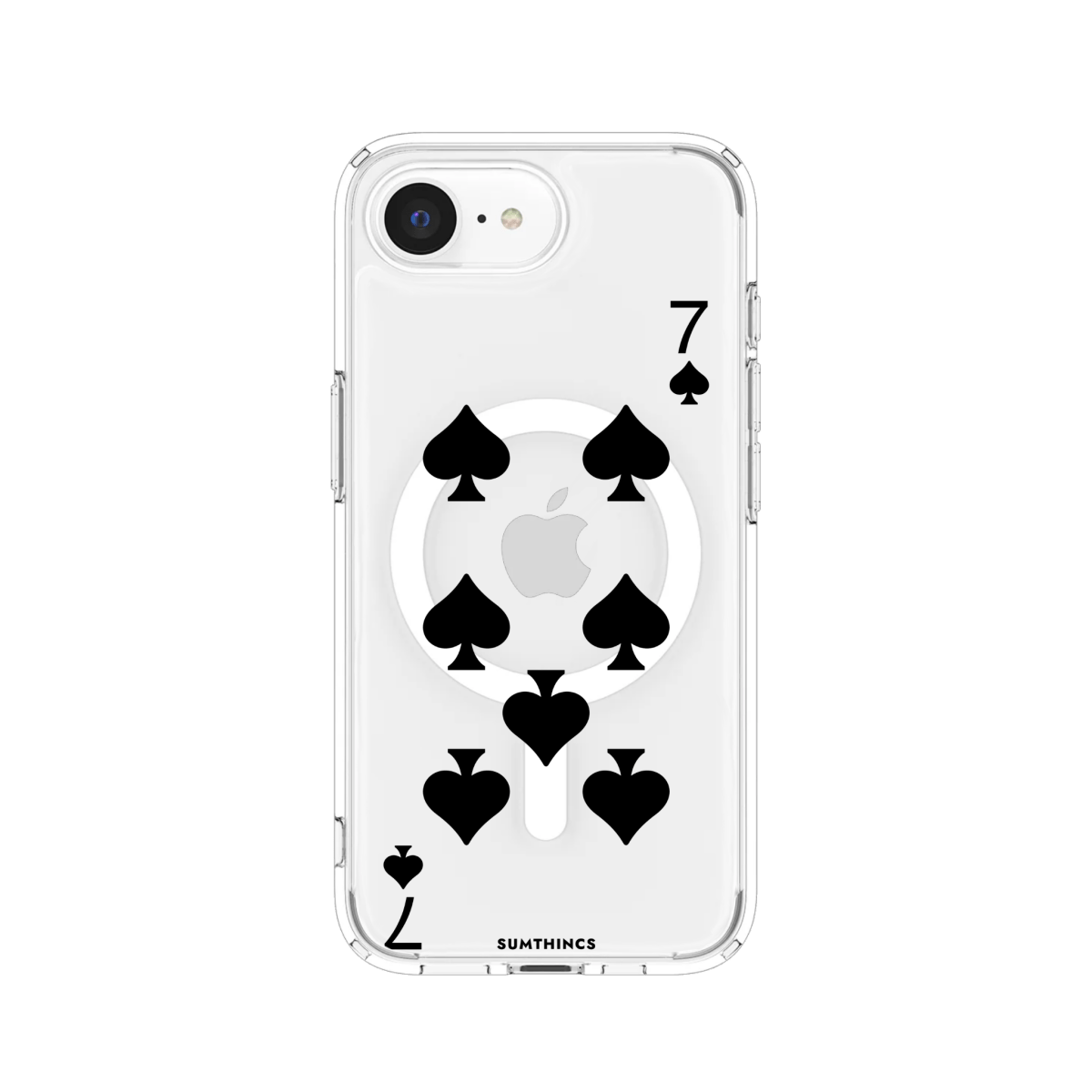 iPhone 16E Spade7 Clear Magsafe Şeffaf Telefon Kılıfı - SUMTHINCS