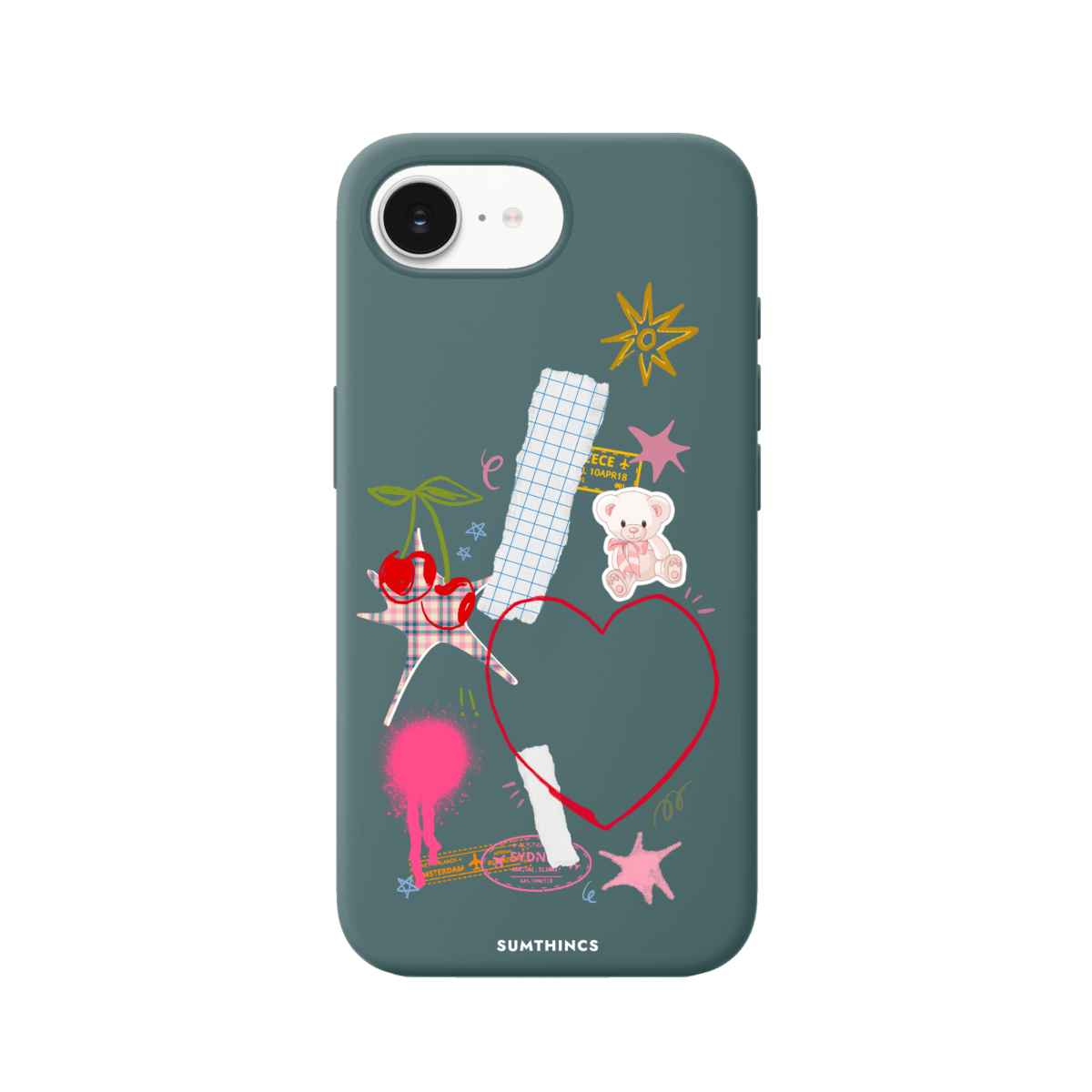 iPhone 16E Sweet Chaos Premium Telefon Kılıfı Kaktüs Yeşili - SUMTHINCS