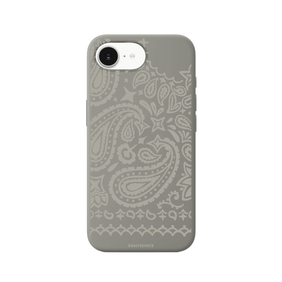 iPhone 16E Urban Bandana Premium Telefon Kılıfı Gri - SUMTHINCS