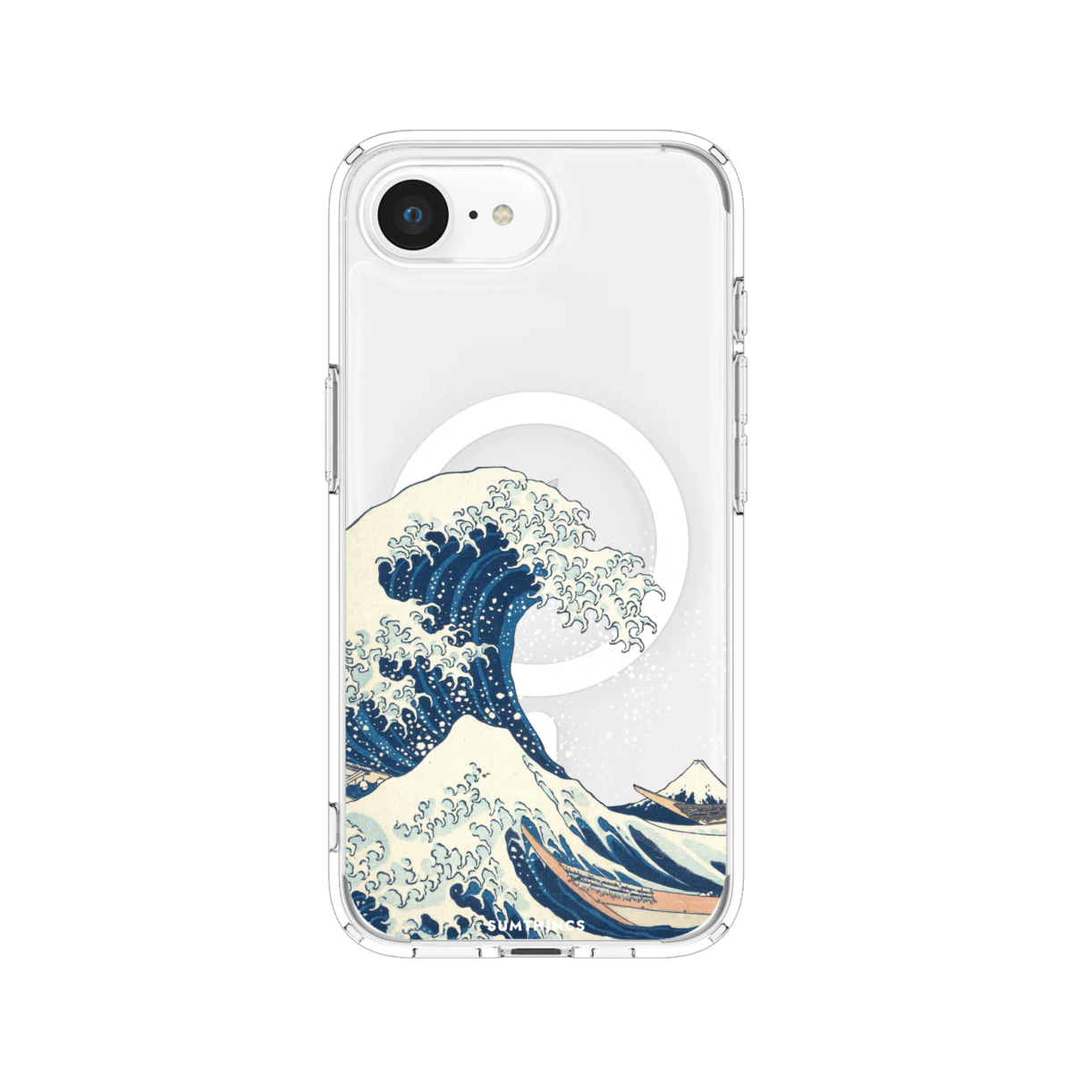 iPhone 16E Waves Clear Magsafe Şeffaf Telefon Kılıfı - SUMTHINCS