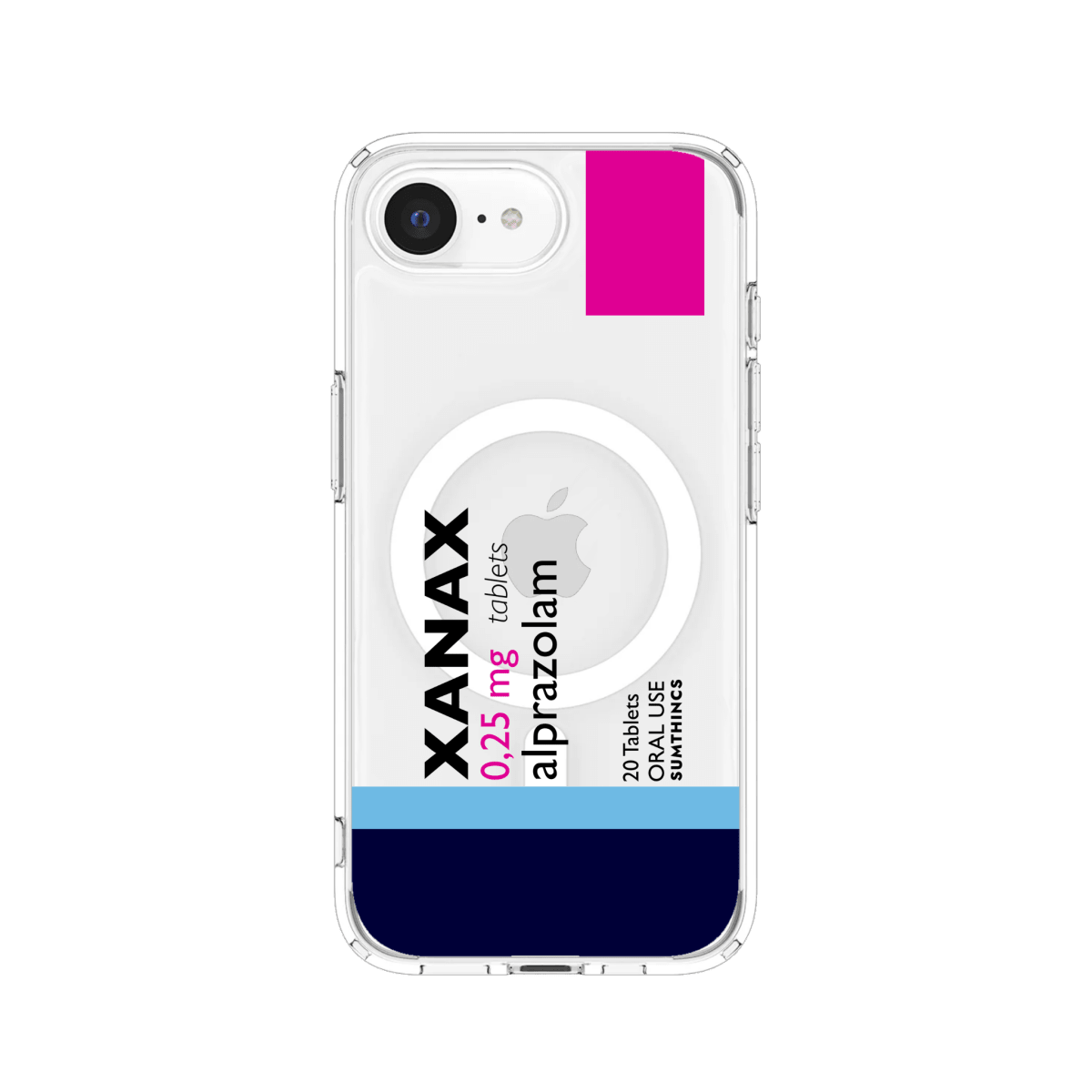 iPhone 16E Xanax Clear Magsafe Telefon Kılıfı - Sumthincs