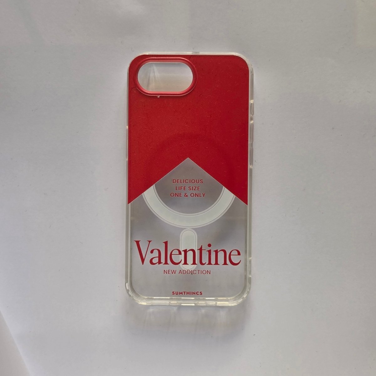 iPhone 16E/17E valentine Clear Magsafe Telefon Kılıfı - Sumthincs