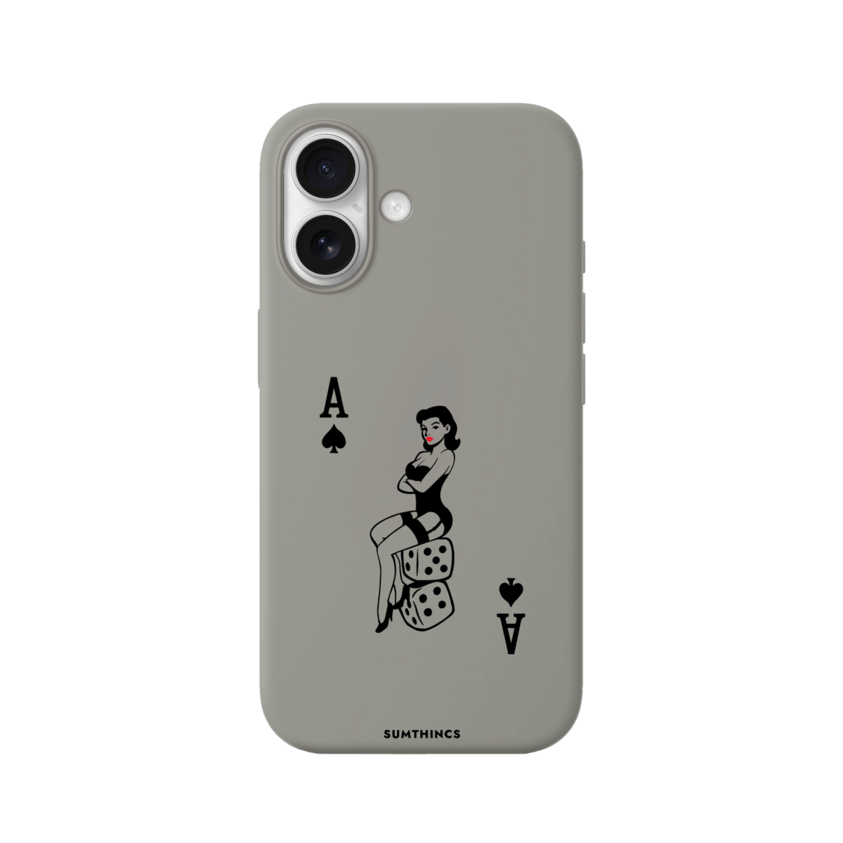 iPhone 17 Ace Queen Premium Telefon Kılıfı Gri - SUMTHINCS