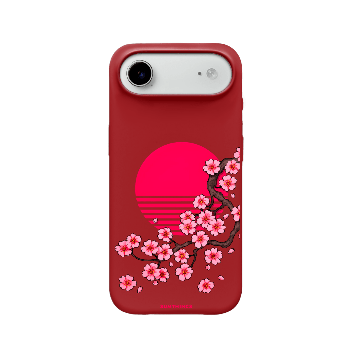 iPhone 17 Air Cherry Blossom Dawn Premium Telefon Kılıfı Kırmızı - SUMTHINCS