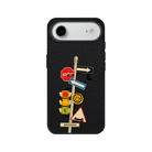 iPhone 17 Air Crossroad Leather Vegan Deri Telefon Kılıfı Siyah - SUMTHINCS