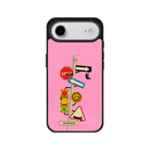 iPhone 17 Air Crossroad Leather Vegan Deri Telefon Kılıfı Pembe - SUMTHINCS