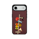 iPhone 17 Air Crossroad Leather Vegan Deri Telefon Kılıfı Bordo - SUMTHINCS