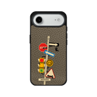 iPhone 17 Air Crossroad Leather Vegan Deri Telefon Kılıfı Haki - SUMTHINCS