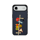 iPhone 17 Air Crossroad Leather Vegan Deri Telefon Kılıfı Pasifik Mavi - SUMTHINCS