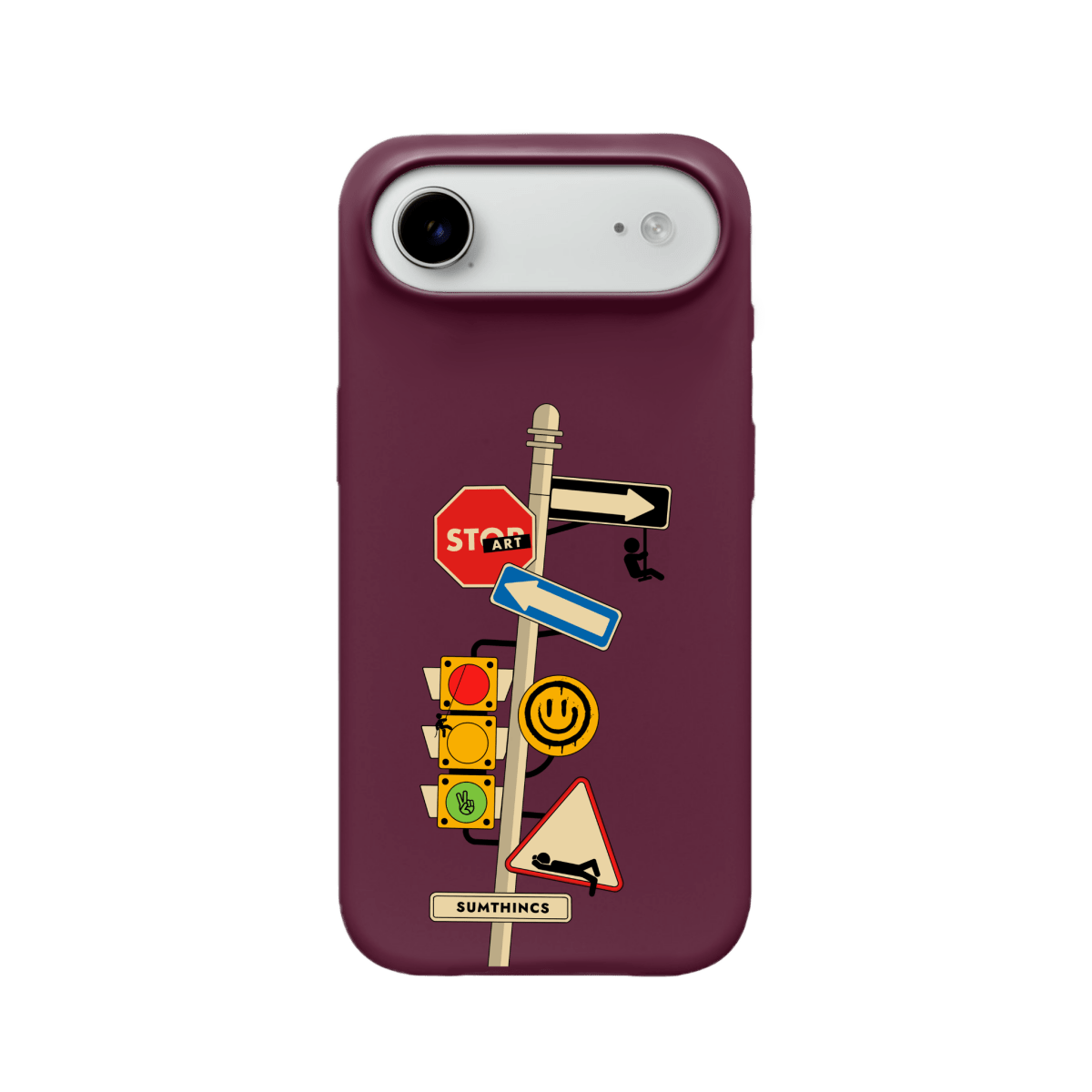 iPhone 17 Air Crossroad Premium Telefon Kılıfı Bordo - SUMTHINCS