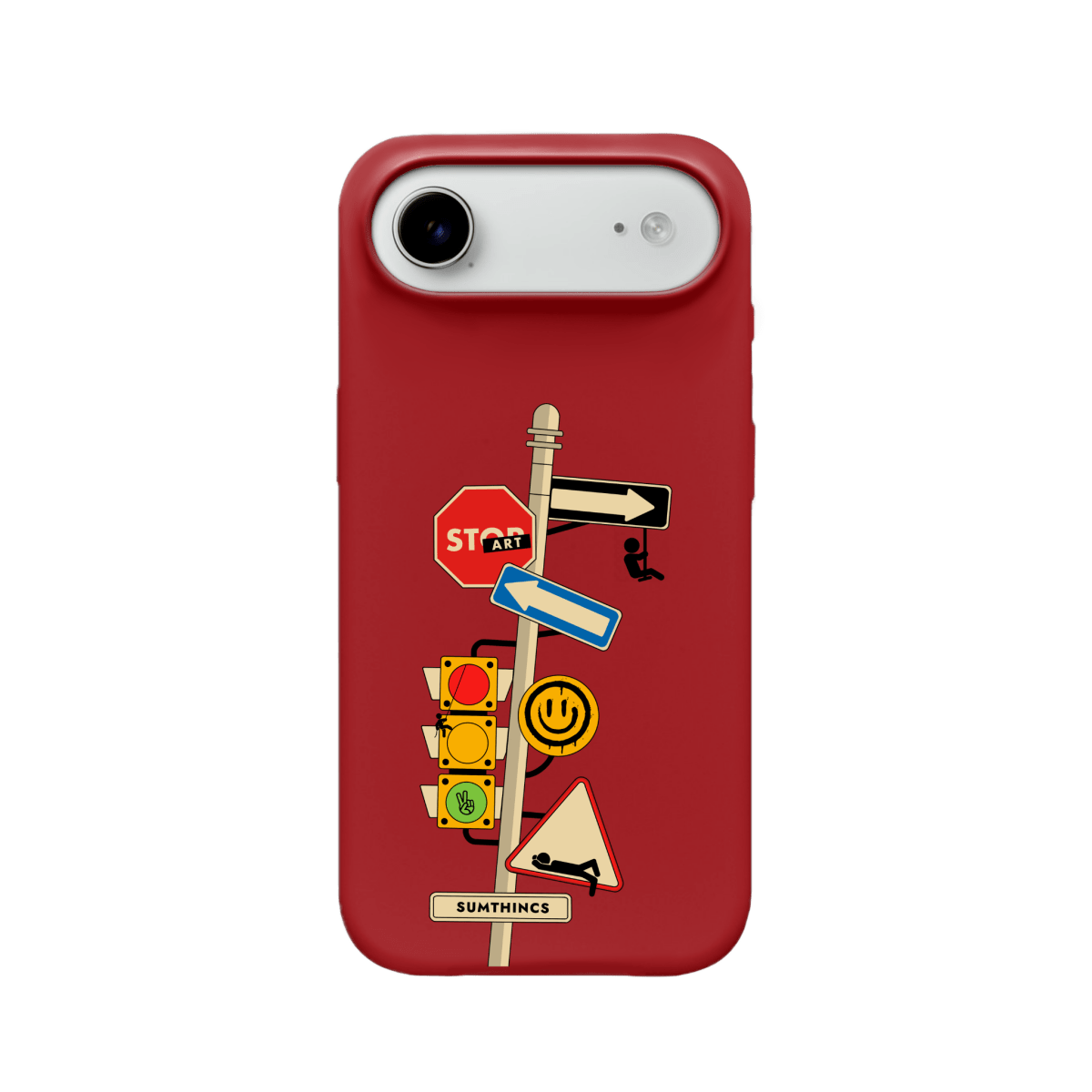 iPhone 17 Air Crossroad Premium Telefon Kılıfı Kırmızı - SUMTHINCS