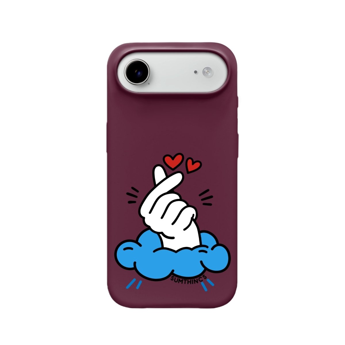 iPhone 17 Air Crush Premium Telefon Kılıfı Bordo - SUMTHINCS