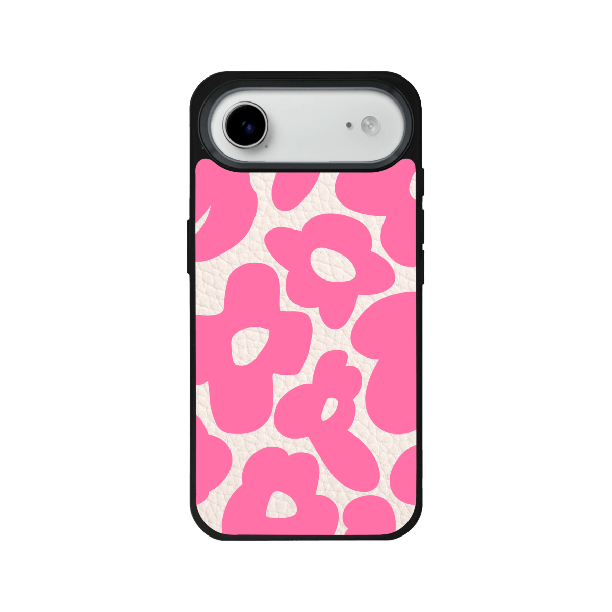 iPhone 17 Air Daisy Pop Leather Deri Telefon Kılıfı Bej - SUMTHINCS