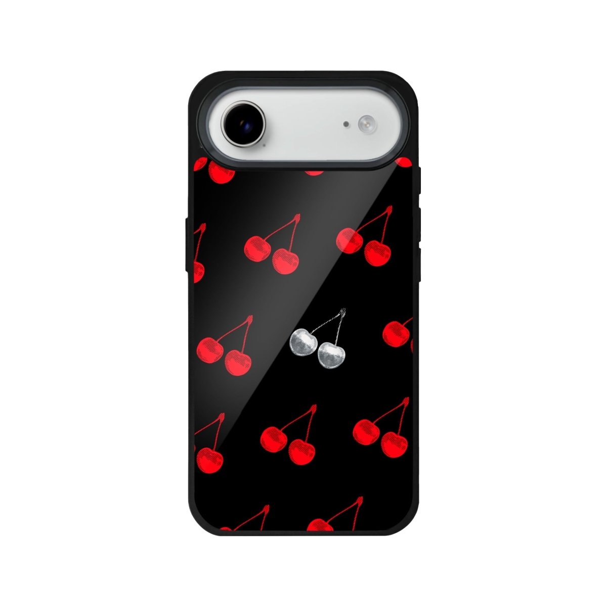 iPhone 17 Air Disco Cherry Glossy Cam Telefon Kılıfı - Sumthincs